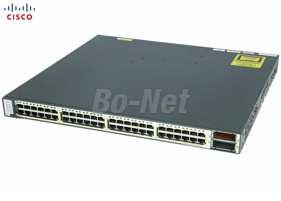 Gigabit Ethernet Interface Used Cisco Switches 48 Port 10/100/1000 3750E 50/60 Hz